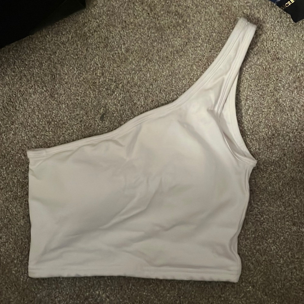 Klassy Network one shoulder crop top
